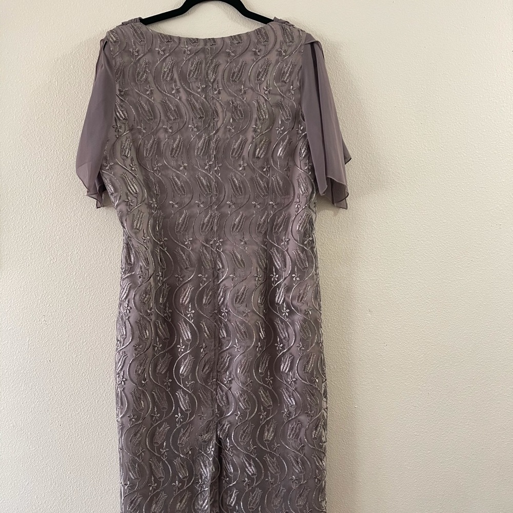 Maria&Fashion MIDI Lace Special Ocasion Mom of the Bride Dress Size Eur 44/US10 - Picture 2 of 9